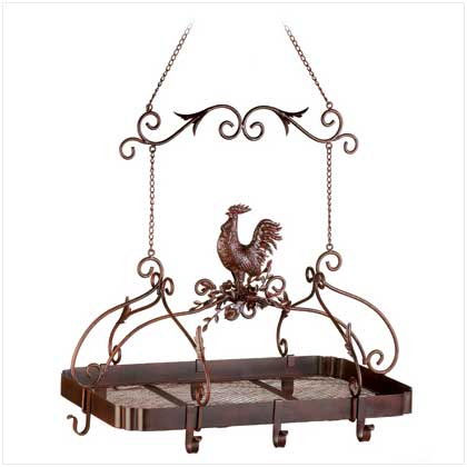 Country Rooster Kitchen Rack - FREE SHIPPING! - Click Image to Close